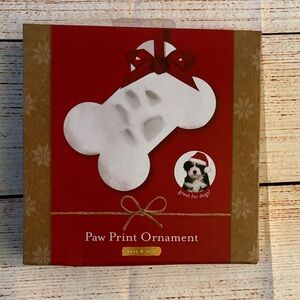 Kate & Milo Red Paw Print Ornament for Dogs